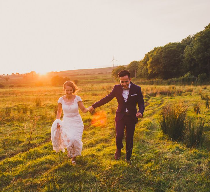 Bride & Groom Sunset Portrait | Navyblur Photography | Cinematic Tide Films