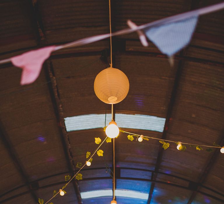 DIY Bunting Wedding Decor | Navyblur Photography | Cinematic Tide Films