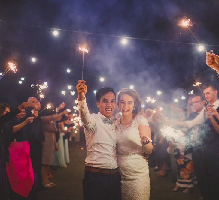 Bride & Groom Sparkler Exit | Navyblur Photography | Cinematic Tide Films