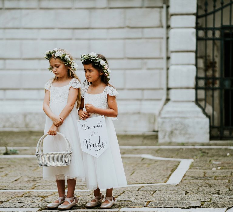 Flower Girls | Super Luxe Greek Wedding at The Cipriani in Venice | Bridgwood Wedding Photography