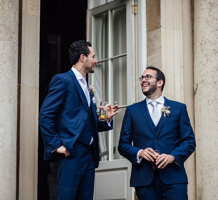 Groomsmen in Ted Baker Suits from Moss Bros hire