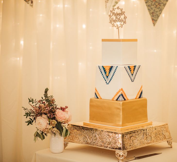 Square Wedding Cake