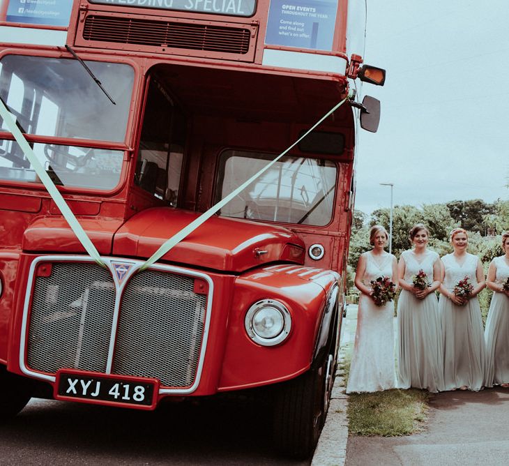 Red London Bus Wedding Transport