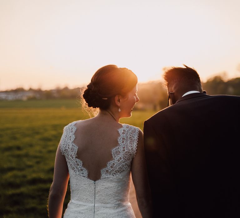 Bride & Groom Sunset Portrait | Paul & Nanda Photography