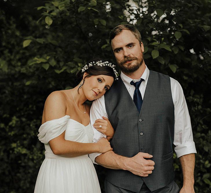 Jenny Yoo Bride For An Outdoor Farm Wedding In Maryland USA With Bridesmaids In Mismatched Dresses & Images From Erin Krespan