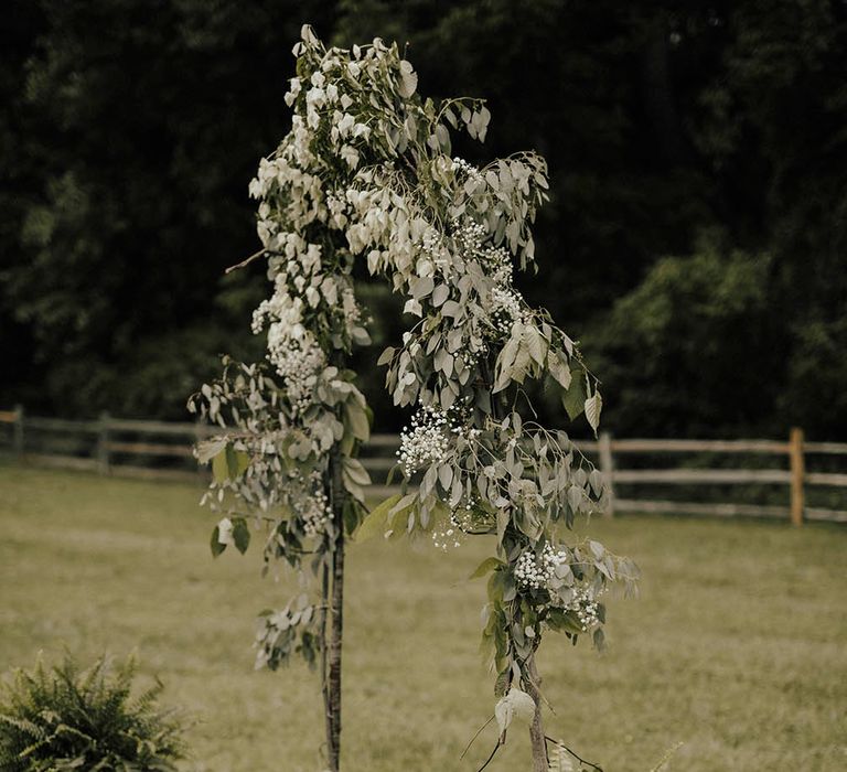 Jenny Yoo Bride For An Outdoor Farm Wedding In Maryland USA With Bridesmaids In Mismatched Dresses & Images From Erin Krespan