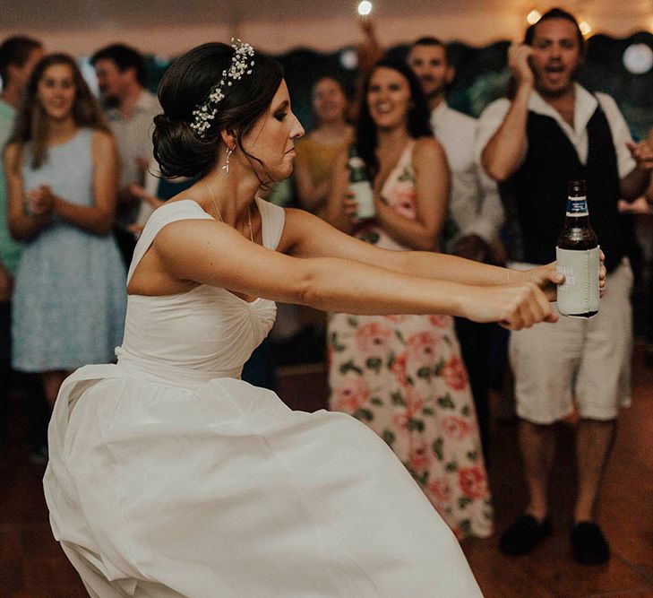 Jenny Yoo Bride For An Outdoor Farm Wedding In Maryland USA With Bridesmaids In Mismatched Dresses & Images From Erin Krespan