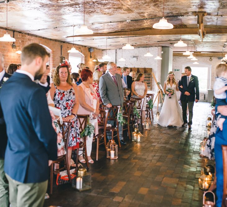 Wedding Ceremony at The West Mill in Derbyshire by Matt Brown Photography