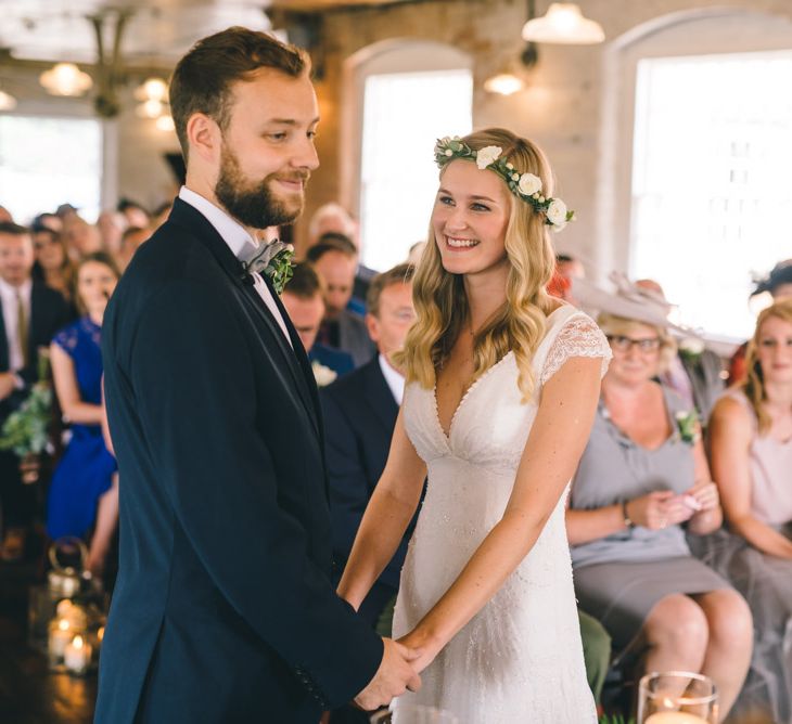 Wedding Ceremony at The West Mill in Derbyshire by Matt Brown Photography