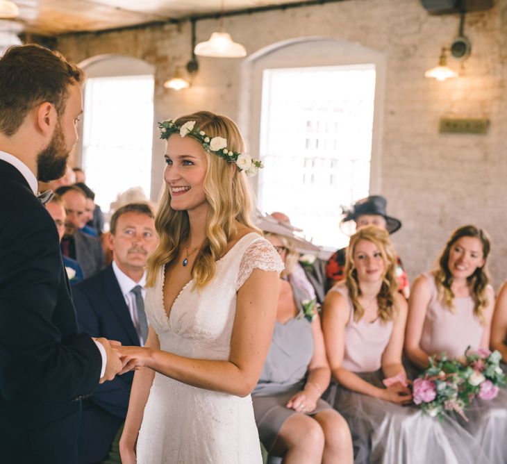 Wedding Ceremony at The West Mill in Derbyshire by Matt Brown Photography