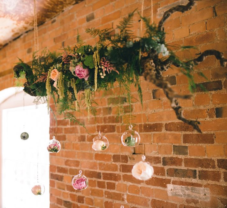 Altar Floral Hanging Display by Matt Brown Photography