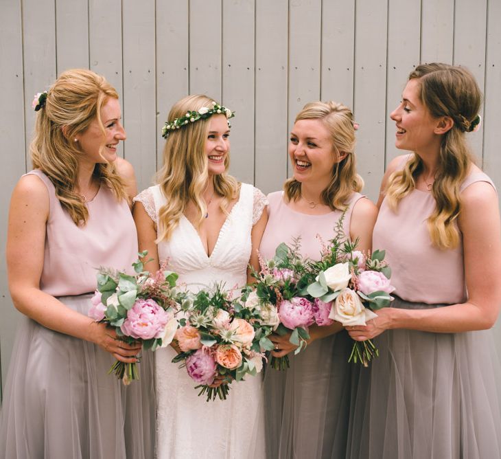 Bride & Bridesmaids in Bespoke Mariée Gowns