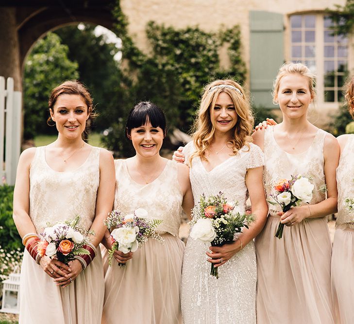 Bridesmaids in Neutral Susanna Greening Separates