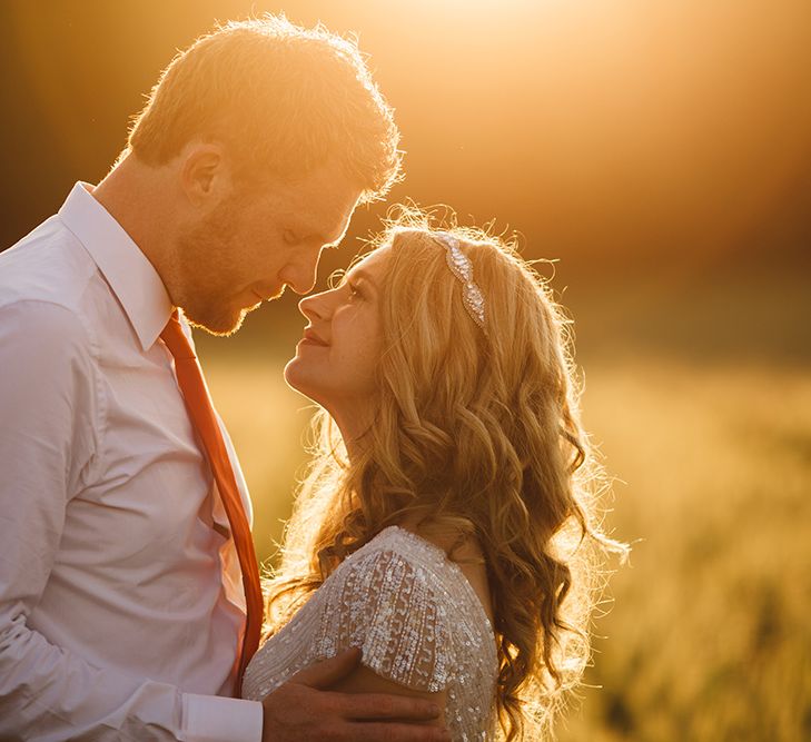 Bride & Groom Sunset