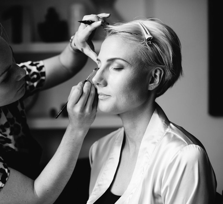 Bridal Makeup | Stylish Hackney Town Hall Wedding | Camilla Arnhold Photography | This Modern Revelry Film