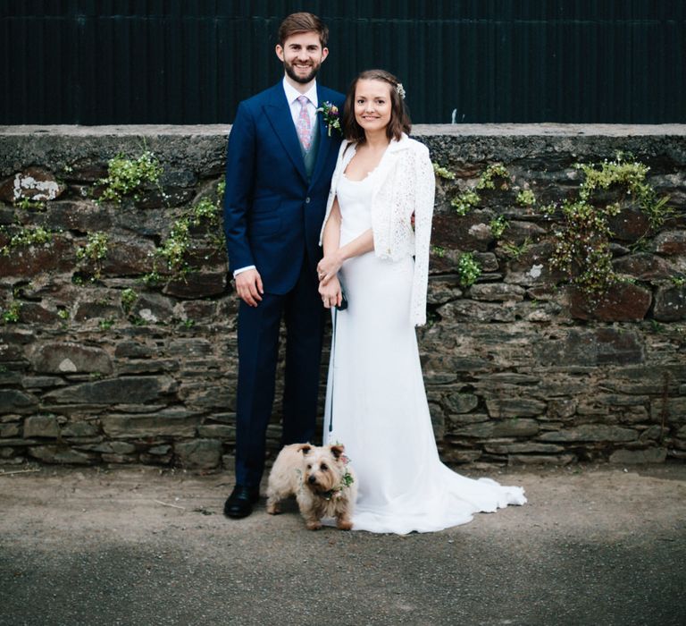 Rime Arodaky Bride For A Rustic Wild Flower Filled Wedding at Anran Devon With Mismatched Bridesmaids Dresses & Images From A Thing Like That Photography