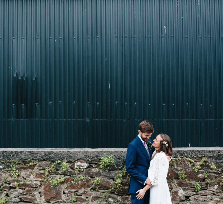 Rime Arodaky Bride For A Rustic Wild Flower Filled Wedding at Anran Devon With Mismatched Bridesmaids Dresses & Images From A Thing Like That Photography