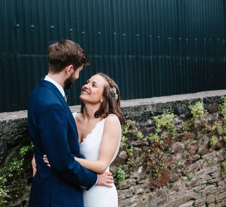 Rime Arodaky Bride For A Rustic Wild Flower Filled Wedding at Anran Devon With Mismatched Bridesmaids Dresses & Images From A Thing Like That Photography