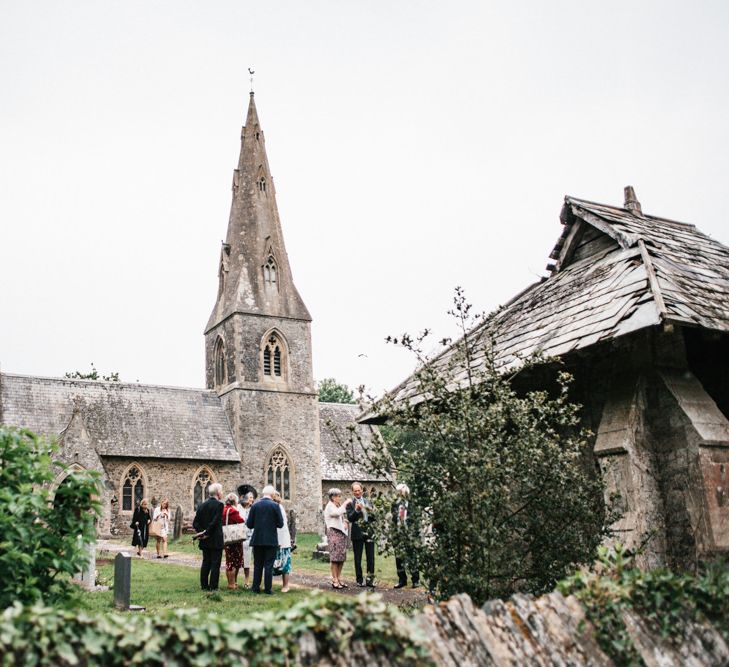 Rime Arodaky Bride For A Rustic Wild Flower Filled Wedding at Anran Devon With Mismatched Bridesmaids Dresses & Images From A Thing Like That Photography