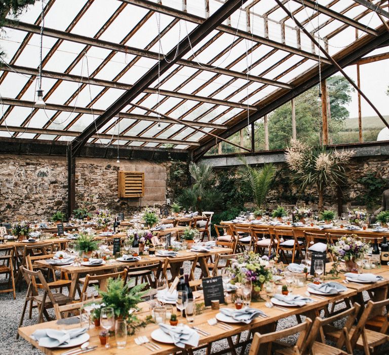 Rime Arodaky Bride For A Rustic Wild Flower Filled Wedding at Anran Devon With Mismatched Bridesmaids Dresses & Images From A Thing Like That Photography