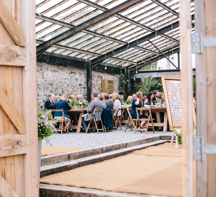 Rime Arodaky Bride For A Rustic Wild Flower Filled Wedding at Anran Devon With Mismatched Bridesmaids Dresses & Images From A Thing Like That Photography