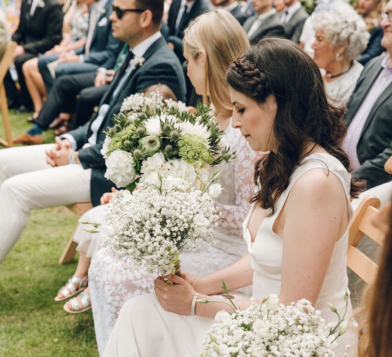 Bridesmaids in White by Harriet Holling Bridal