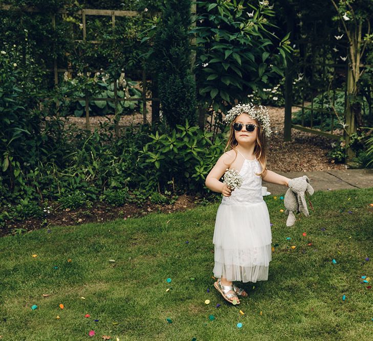 Flower Girl With Jellycat Bunny