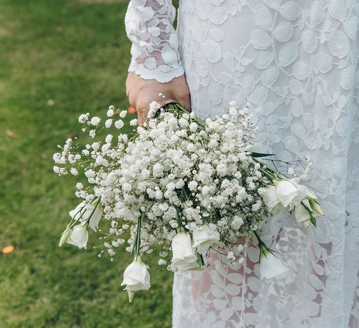 Bride & Bridesmaids in White Dresses by Harriet Holling