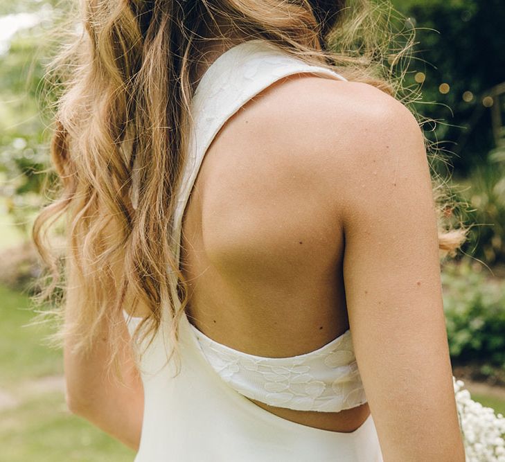 Bride & Bridesmaids in White Dresses by Harriet Holling