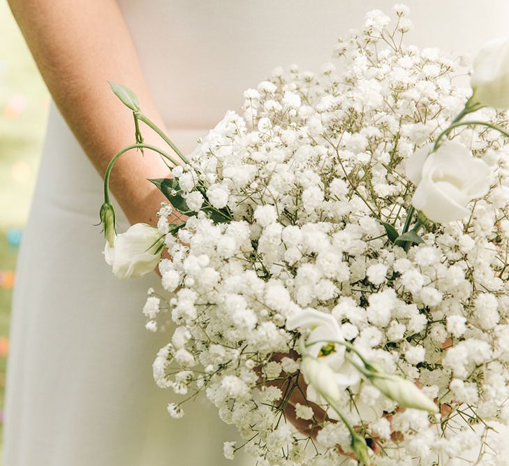 Bride & Bridesmaids in White Dresses by Harriet Holling