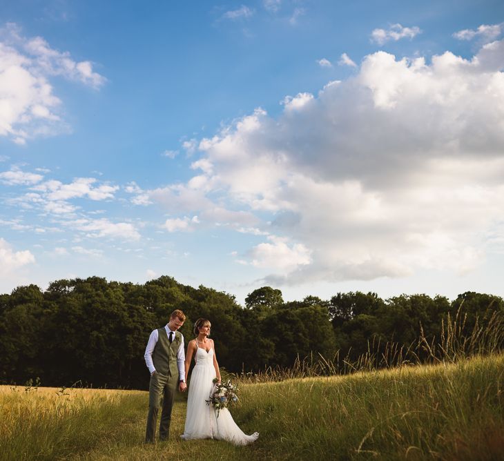 Greenery Filled Wedding At The Bell Ticehurst With Bride In Willowby By Watters Gown & Groom In Green Checked Suit With Images From Jackson & Co Photography