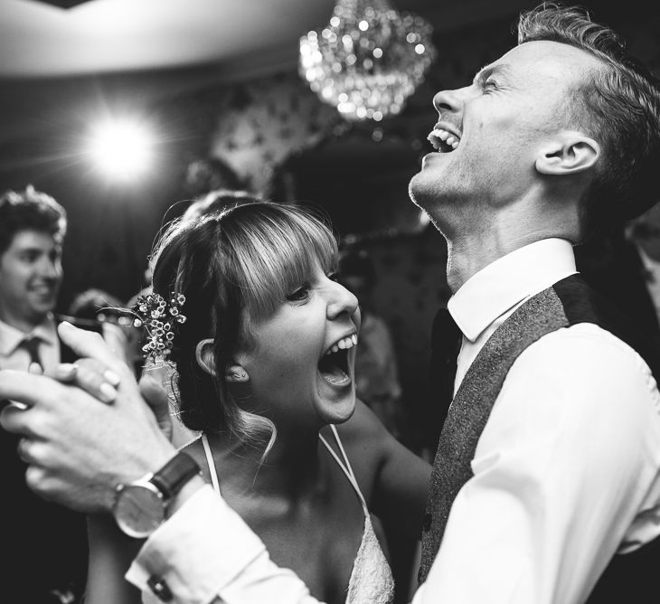 Greenery Filled Wedding At The Bell Ticehurst With Bride In Willowby By Watters Gown & Groom In Green Checked Suit With Images From Jackson & Co Photography