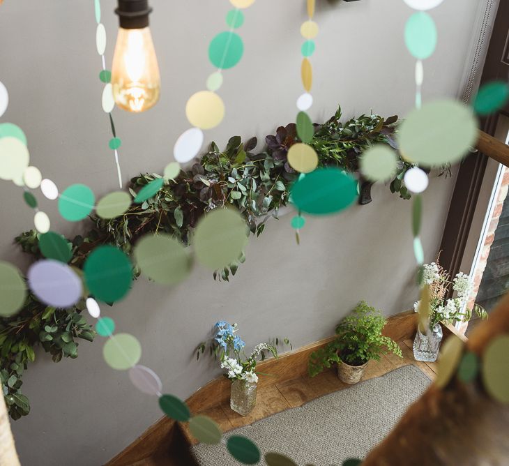 Greenery Filled Wedding At The Bell Ticehurst With Bride In Willowby By Watters Gown & Groom In Green Checked Suit With Images From Jackson & Co Photography