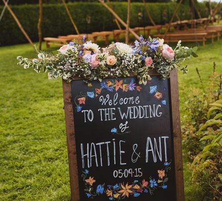 Chalkboard Wedding Signage