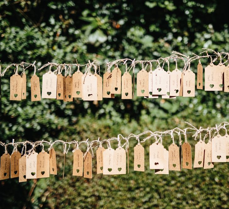 Table Plan With Luggage Tags