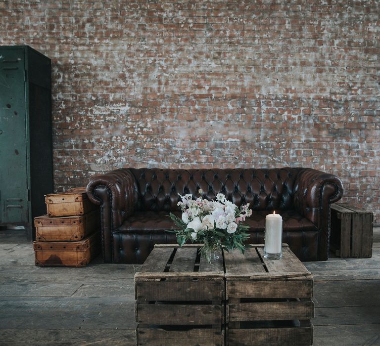 Seating Area Industrial Wedding In London