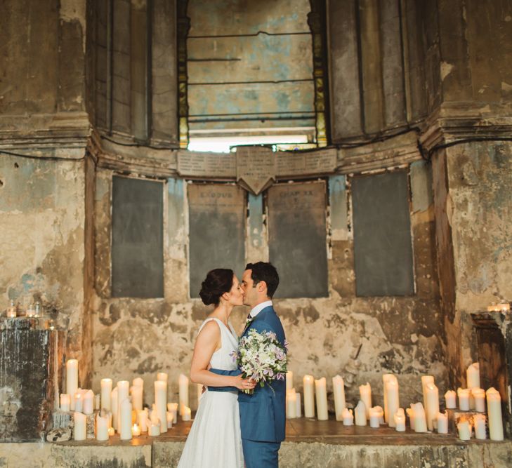 Bride & Groom Candle Light Asylum Altar