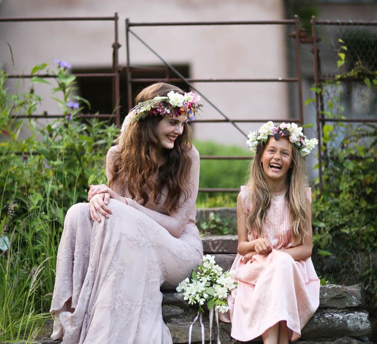 Bride & Flower Girl