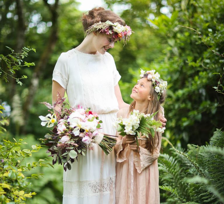 Bride in Minna Wedding Dress