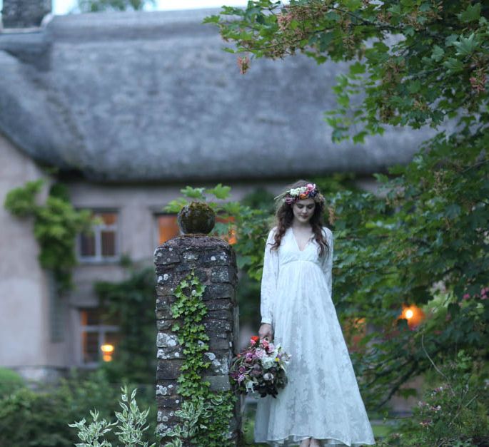 Thatch Farm House at Magical Outdoor Dining at Hayne Devon Boutique Wedding Venue