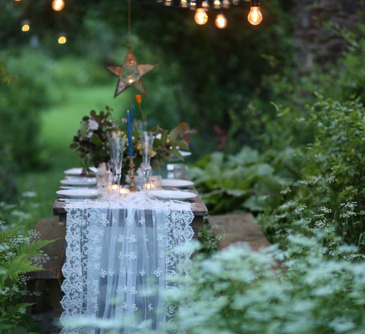 Magical Outdoor Dining at Hayne Devon Boutique Wedding Venue