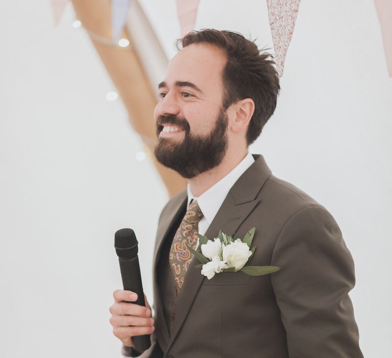 Groom In Bespoke Suit By Hong Kong Tailors