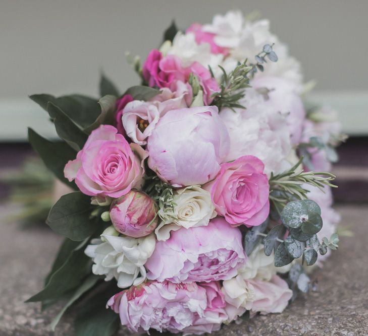 Pink Peony Wedding Bouquet