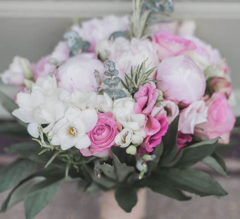 Pink Peony Wedding Bouquet