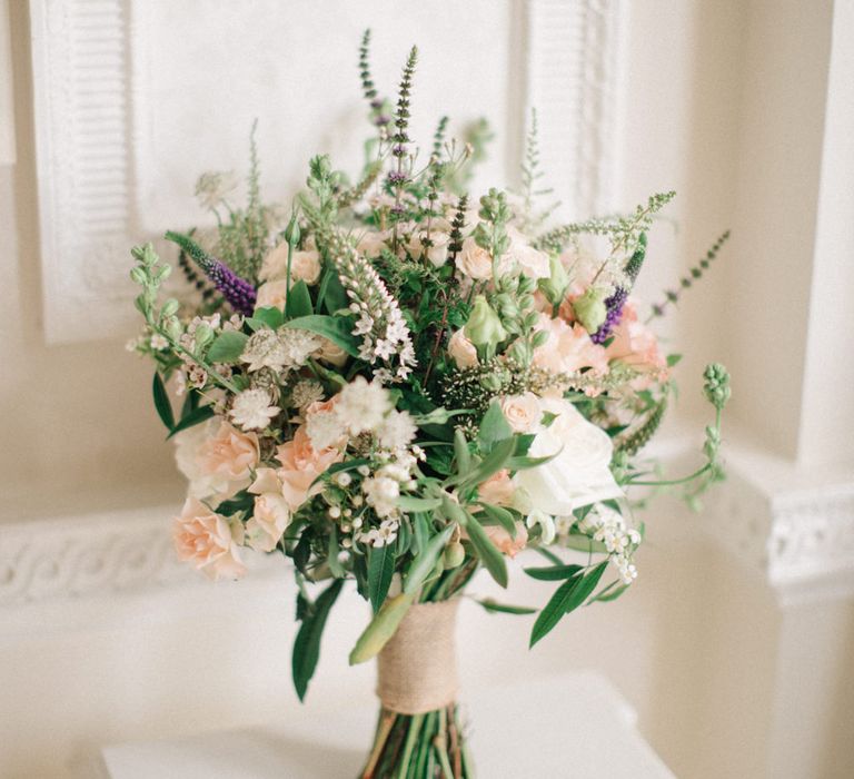 Romantic Bridal Bouquet by Ruby & Grace Florist | Elegant, Pastel Wedding at Hedsor House, Buckinghamshire | M & J Photography | Shoot It Yourself Films