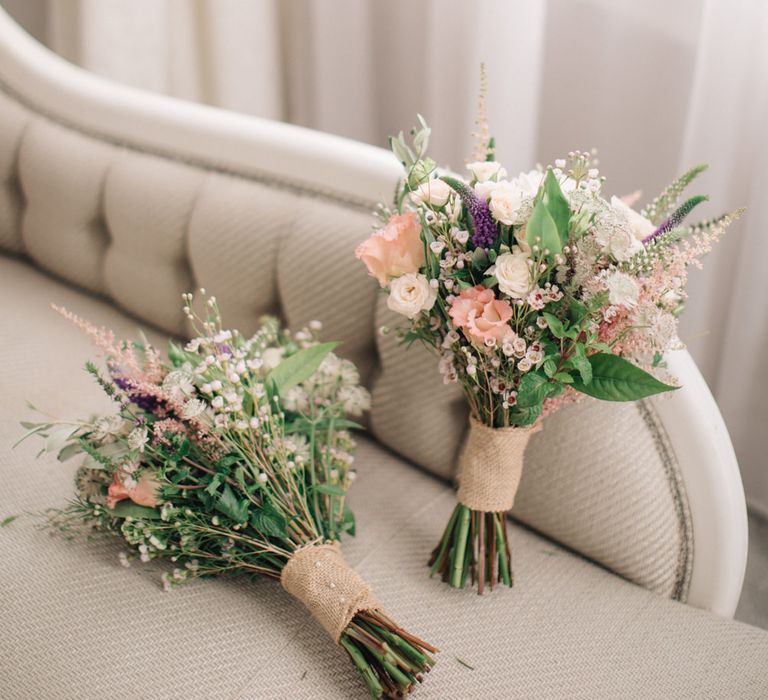 Romantic Bridal Bouquets by Ruby & Grace Florist | Elegant, Pastel Wedding at Hedsor House, Buckinghamshire | M & J Photography | Shoot It Yourself Films