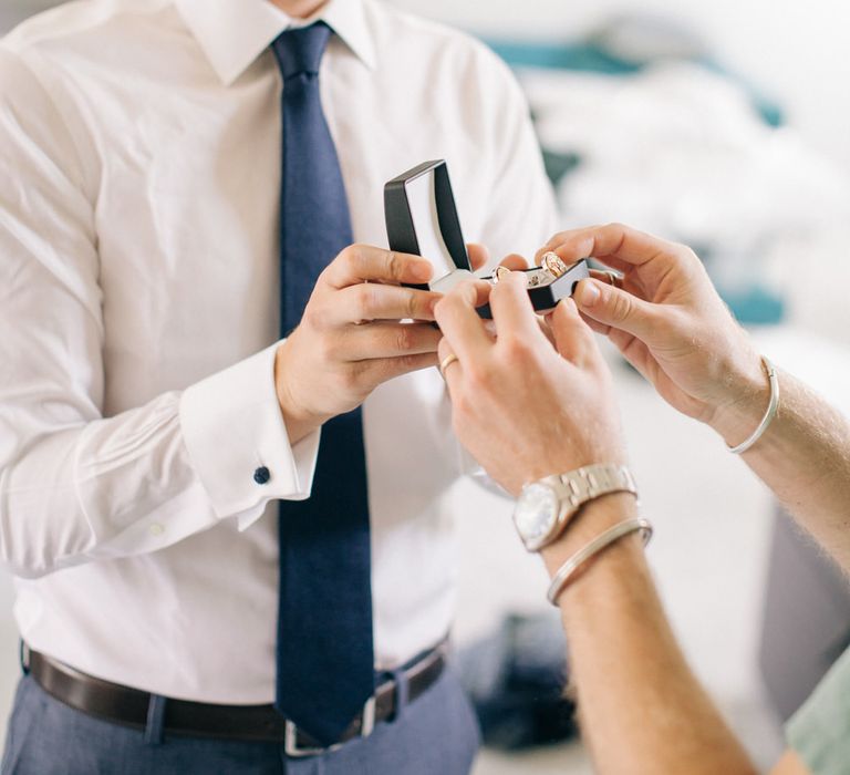 Groom Wedding Morning Preparations | Elegant, Pastel Wedding at Hedsor House, Buckinghamshire | M & J Photography | Shoot It Yourself Films