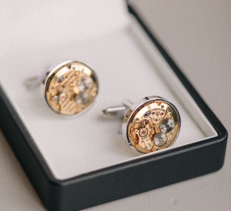 Cufflinks | Elegant, Pastel Wedding at Hedsor House, Buckinghamshire | M & J Photography | Shoot It Yourself Films