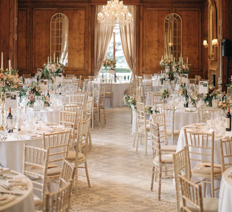 Reception Decor | Elegant, Pastel Wedding at Hedsor House, Buckinghamshire | M & J Photography | Shoot It Yourself Films