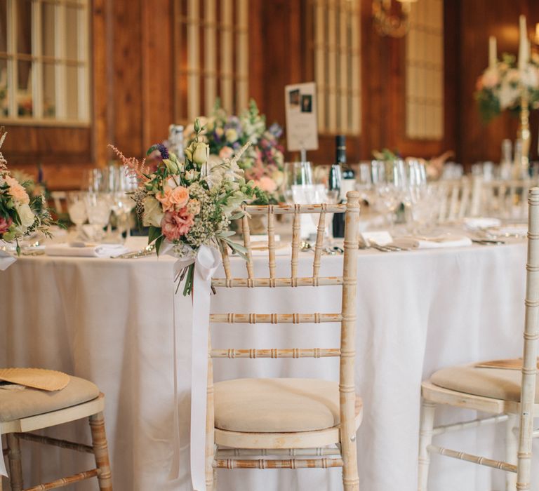 Reception Decor | Elegant, Pastel Wedding at Hedsor House, Buckinghamshire | M & J Photography | Shoot It Yourself Films